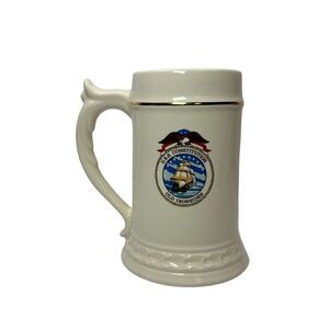 Mil-Art U.S.S. Constitution Old Ironsides U.S. Navy Ceramic Large Mug Cup